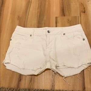 Pacsun Bullhead White Jean Shorts